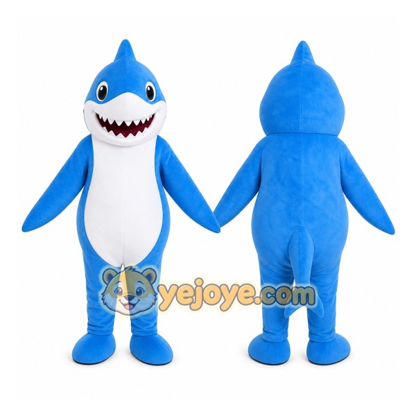 Blue Shark Mascot Costume