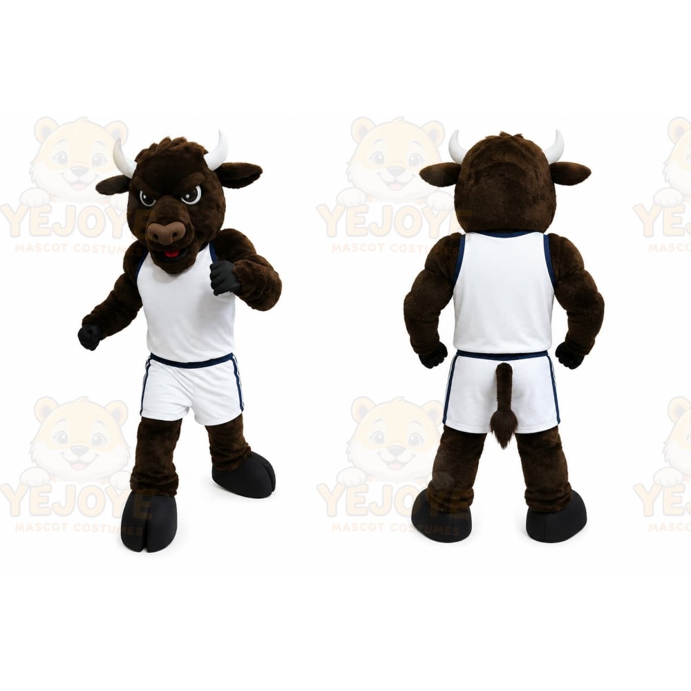 Black Bull Sports Mascot Costume
