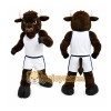 Black Bull Sports Mascot Costume Black Bull Sports Mascot Costume