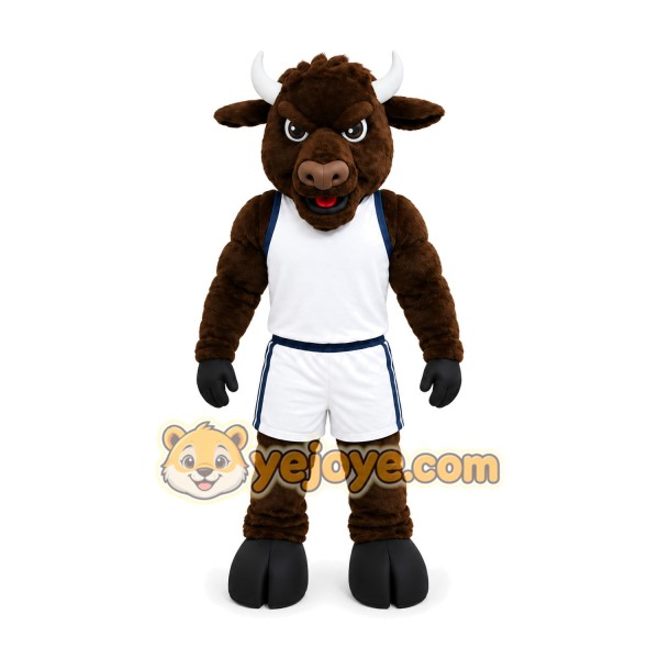 Black Bull Sports Mascot Costume Black Bull Sports Mascot Costume
