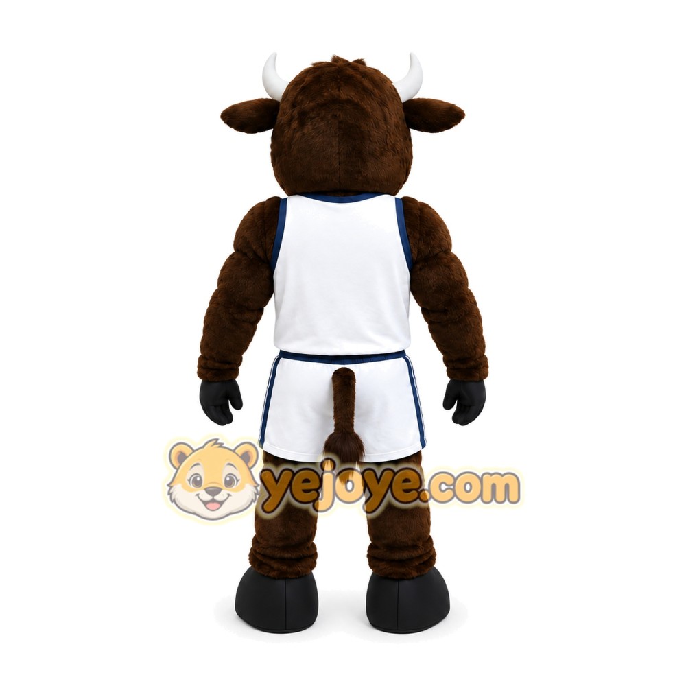 Black Bull Sports Mascot Costume Black Bull Sports Mascot Costume