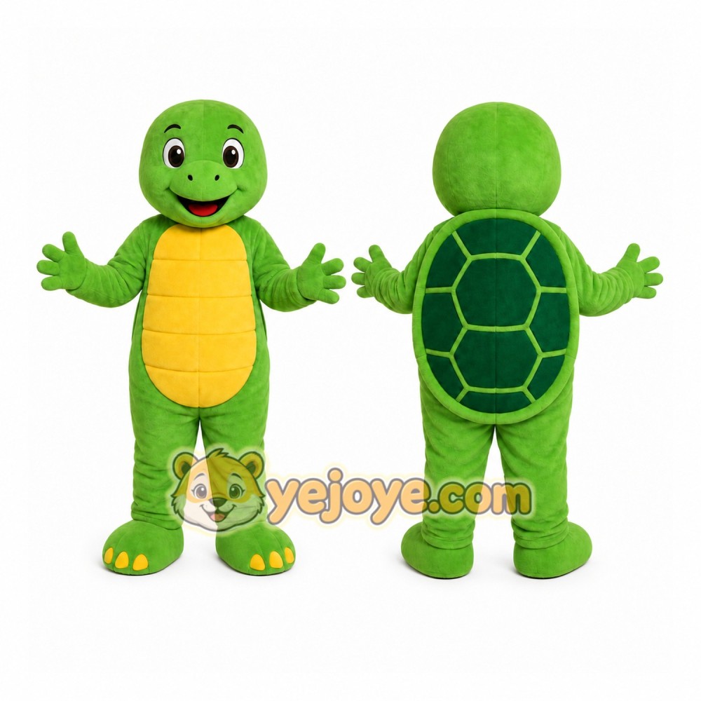 Green Turtle Mascot Costume Green Turtle Mascot Costume