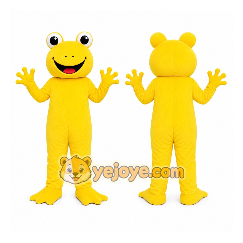 Yellow Frog Mascot Costume