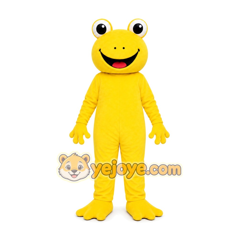 Yellow Frog Mascot Costume