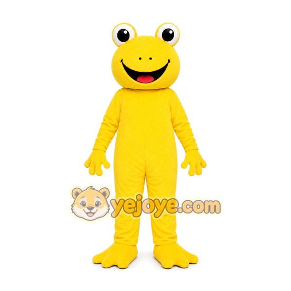 Yellow Frog Mascot Costume Yellow Frog Mascot Costume