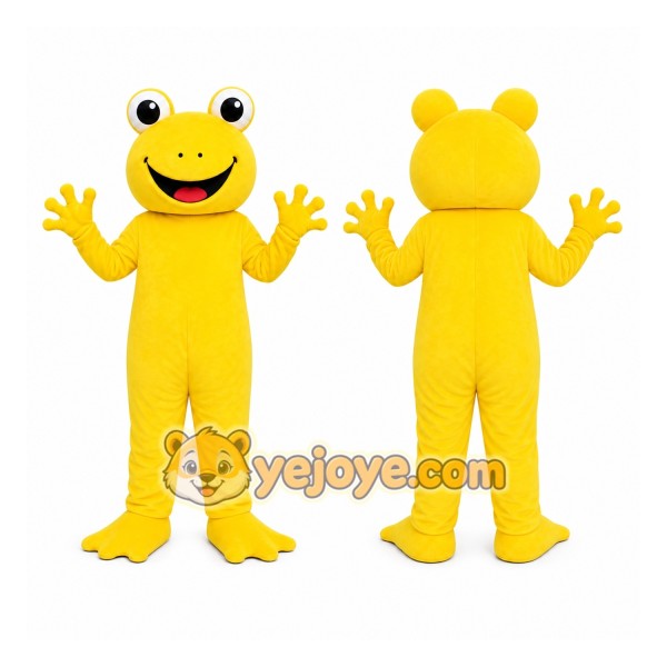 Yellow Frog Mascot Costume