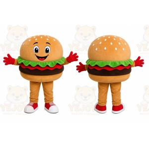 Hamburger Character Mascot Costume