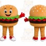 Hamburger Character Mascot Costume