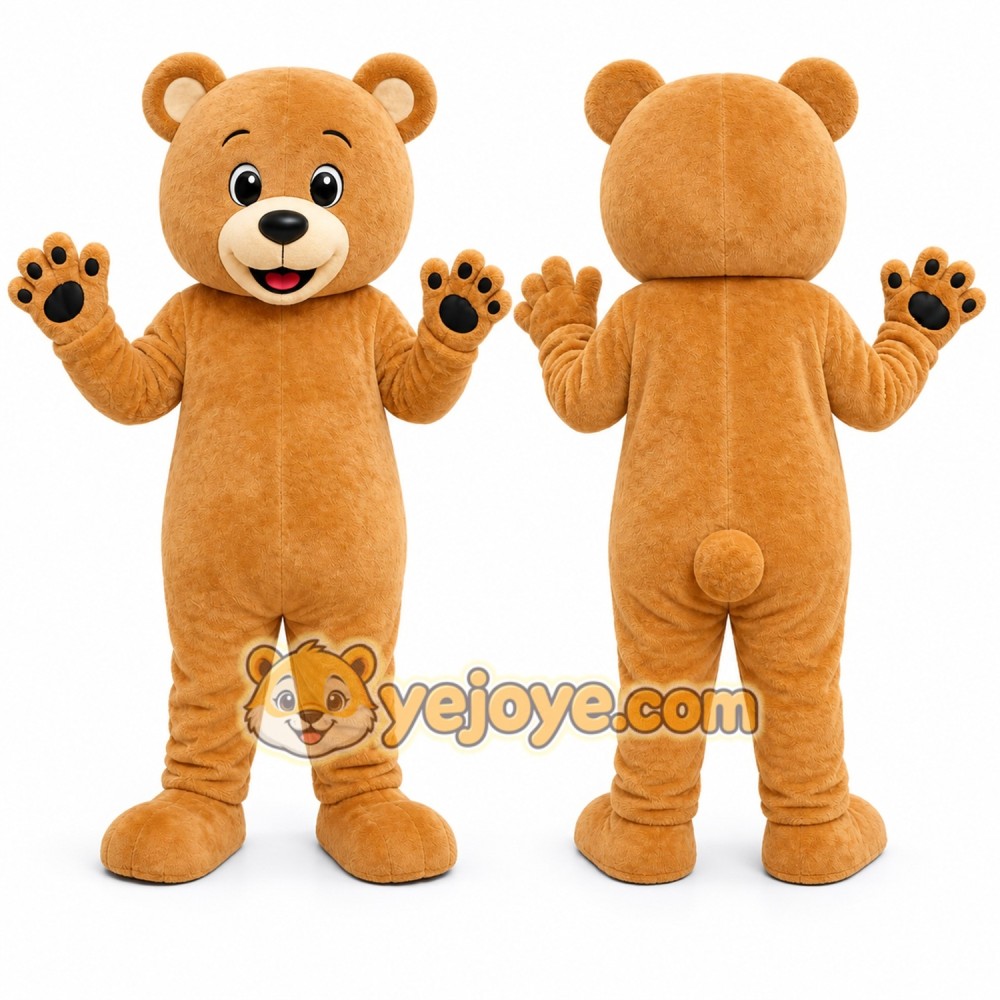 Tan Bear Mascot Costume Tan Bear Mascot Costume