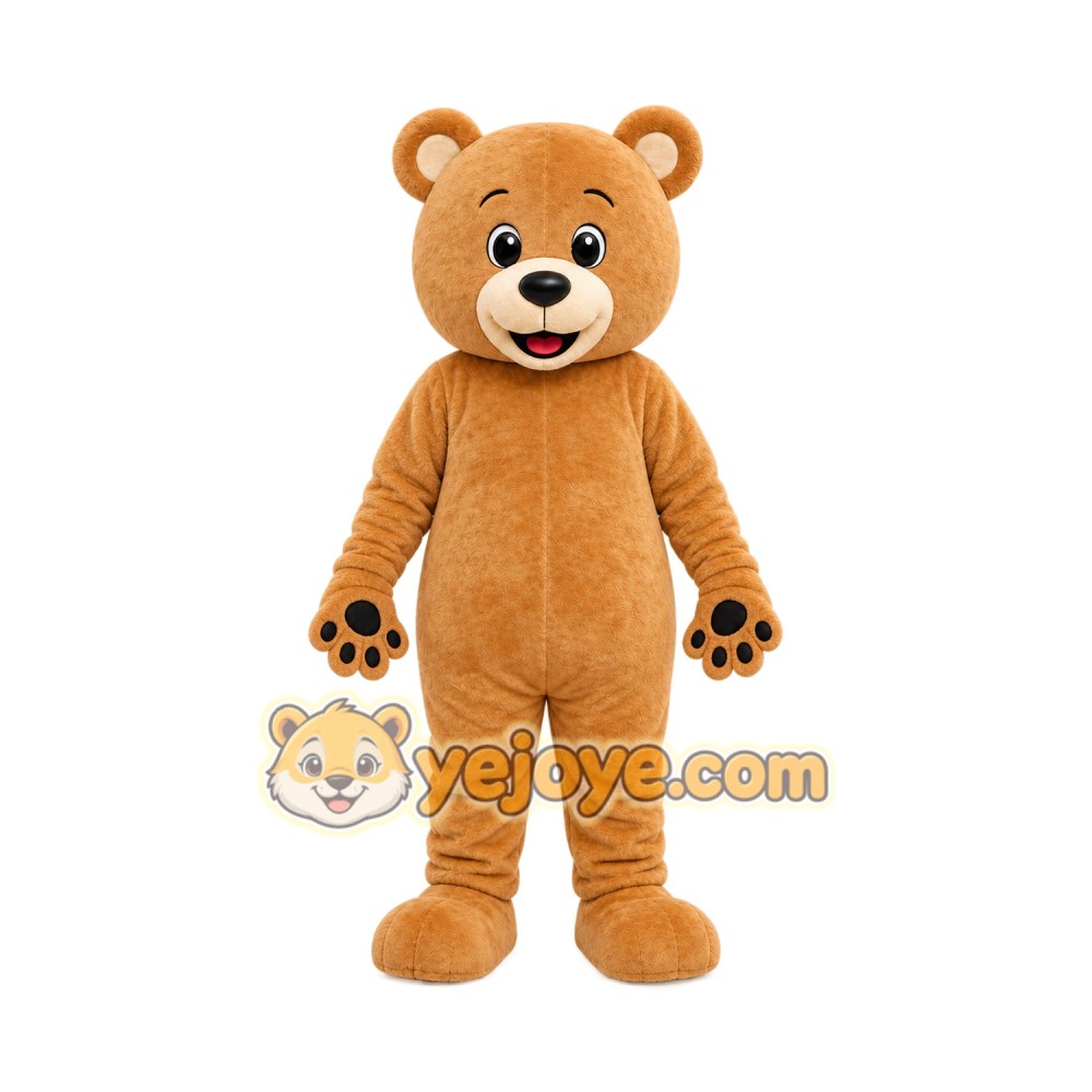 Tan Bear Mascot Costume Tan Bear Mascot Costume