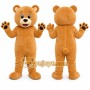 Tan Bear Mascot Costume