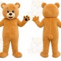 Tan Bear Mascot Costume