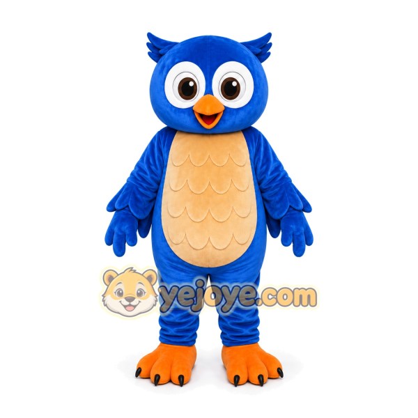 Blue Owl Mascot Costume