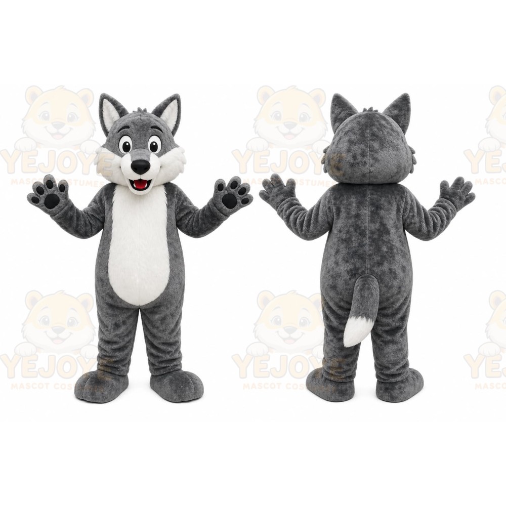 Gray Wolf Mascot Costume