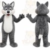 Gray Wolf Mascot Costume