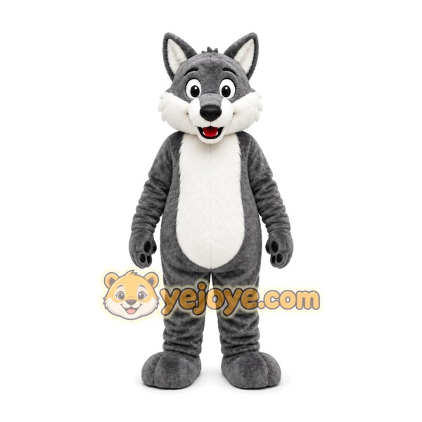Gray Wolf Mascot Costume Gray Wolf Mascot Costume