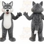 Gray Wolf Mascot Costume