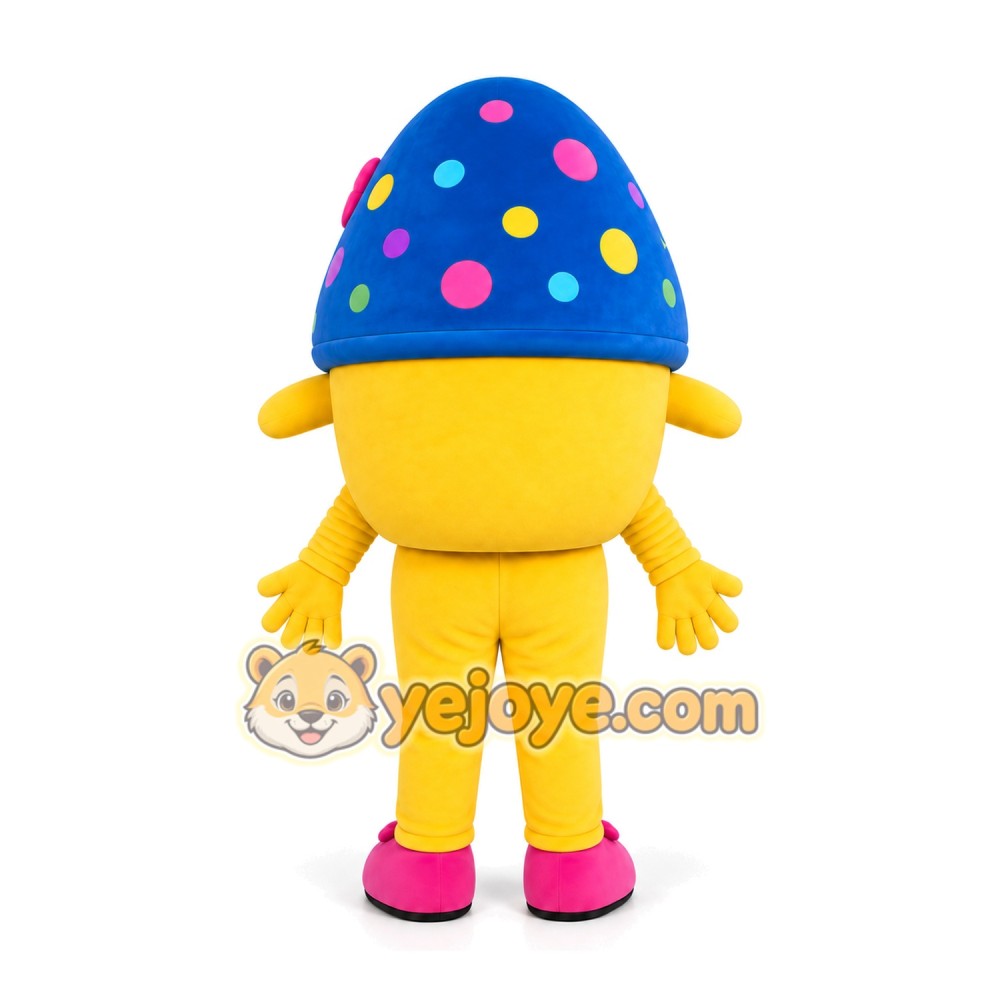Yellow Mushroom Girl Mascot Costume Yellow Mushroom Girl Mascot Costume
