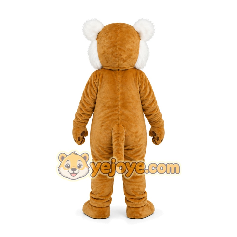 Tan Lion Mascot Costume