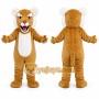 Tan Lion Mascot Costume