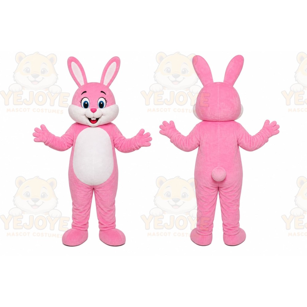 Pink Rabbit Mascot Costume