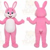 Pink Rabbit Mascot Costume