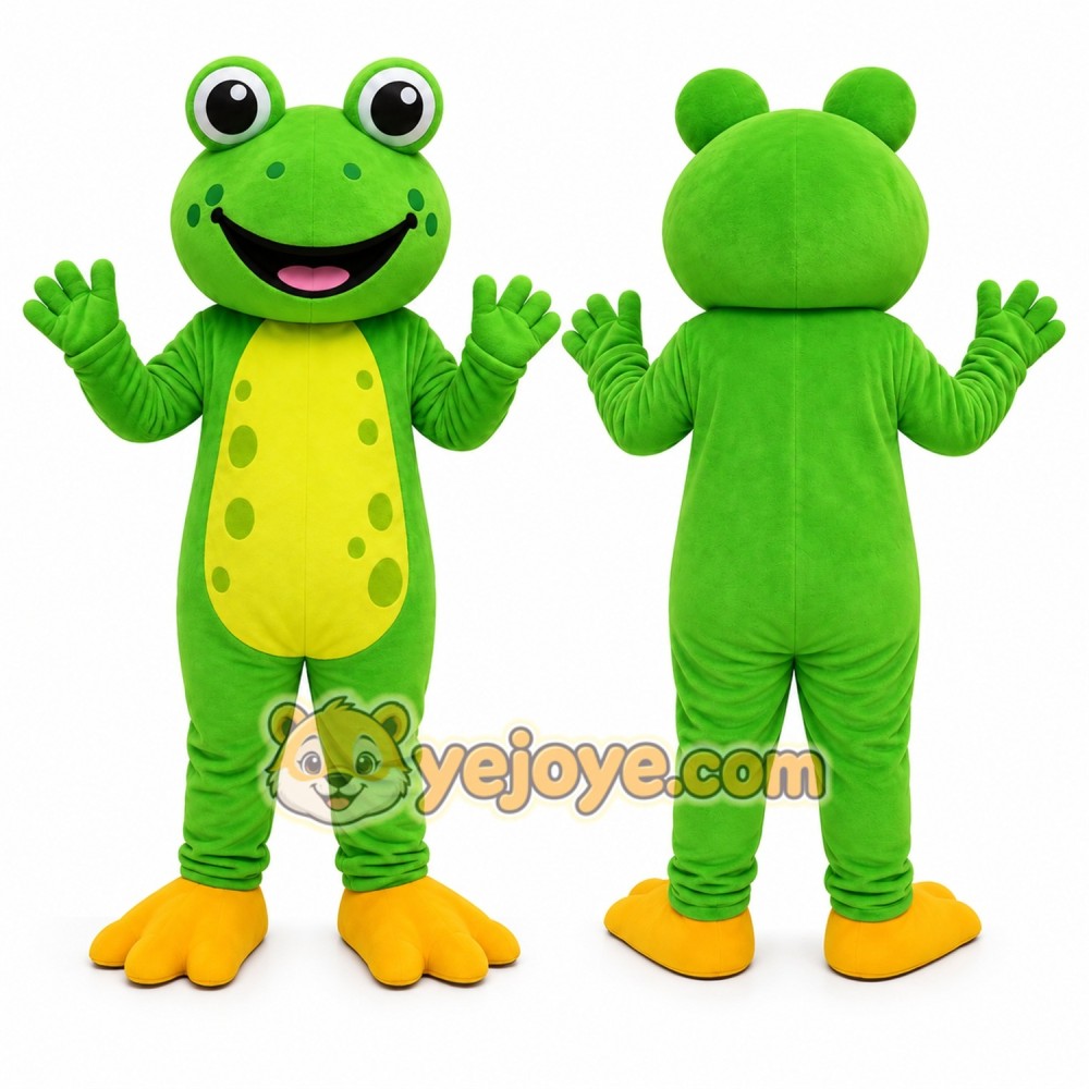 Green Frog Mascot Costume Green Frog Mascot Costume