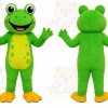 Green Frog Mascot Costume