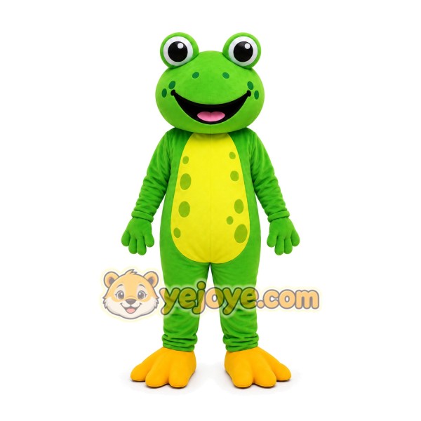 Green Frog Mascot Costume