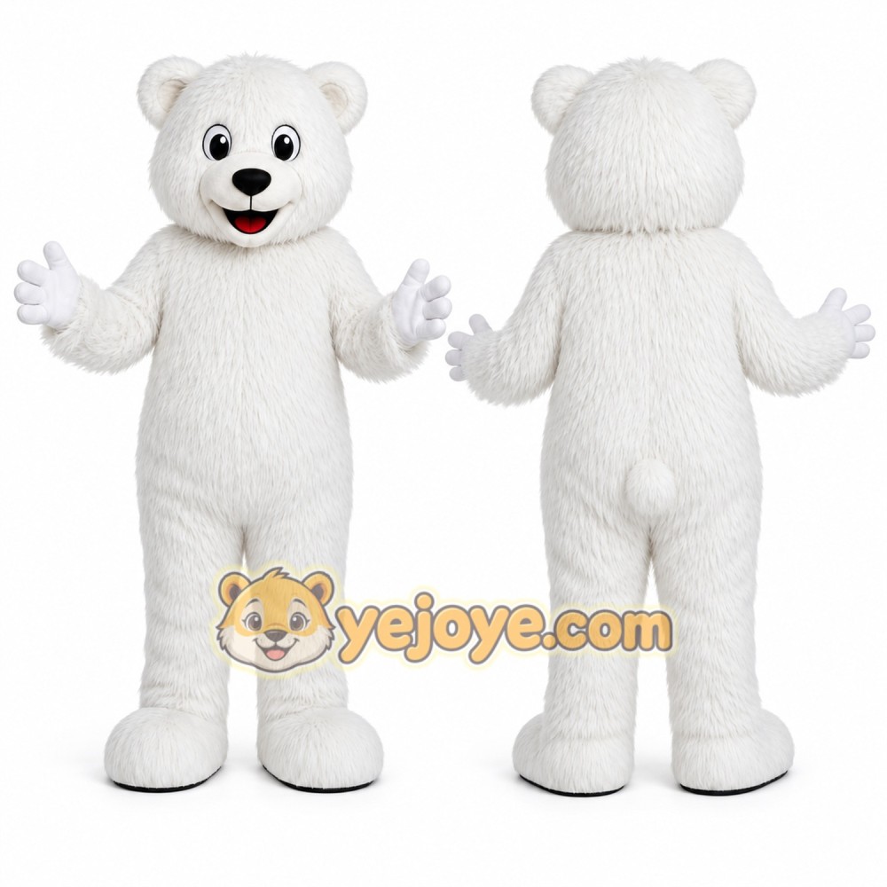 White Bear Mascot Costume White Bear Mascot Costume