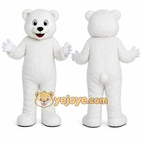 White Bear Mascot Costume