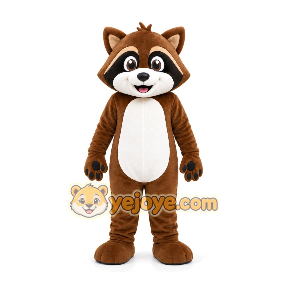 Brown Raccoon Mascot Costume Brown Raccoon Mascot Costume