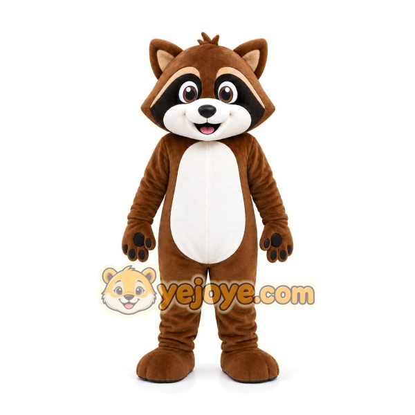 Brown Raccoon Mascot Costume