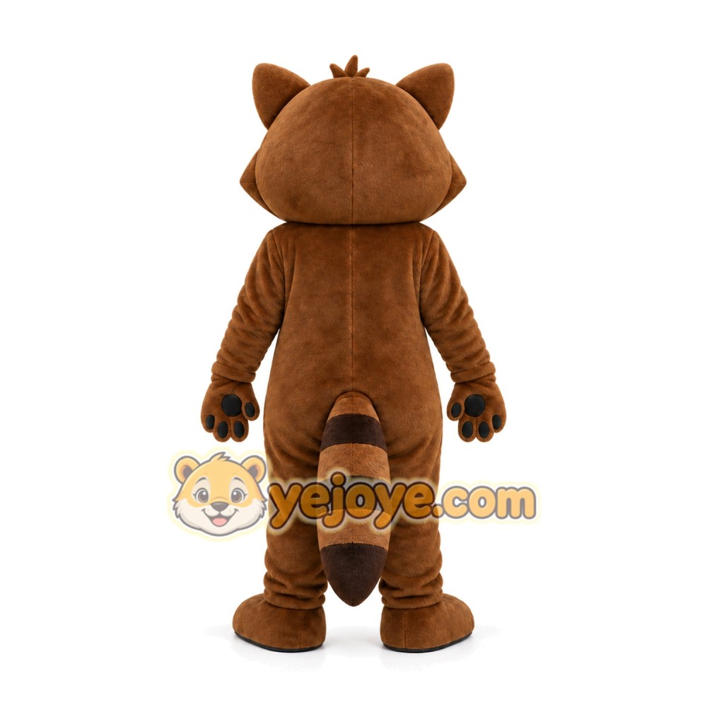 Brown Raccoon Mascot Costume Brown Raccoon Mascot Costume