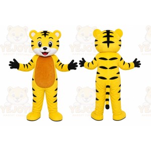 Yellow Tiger Mascot Costume