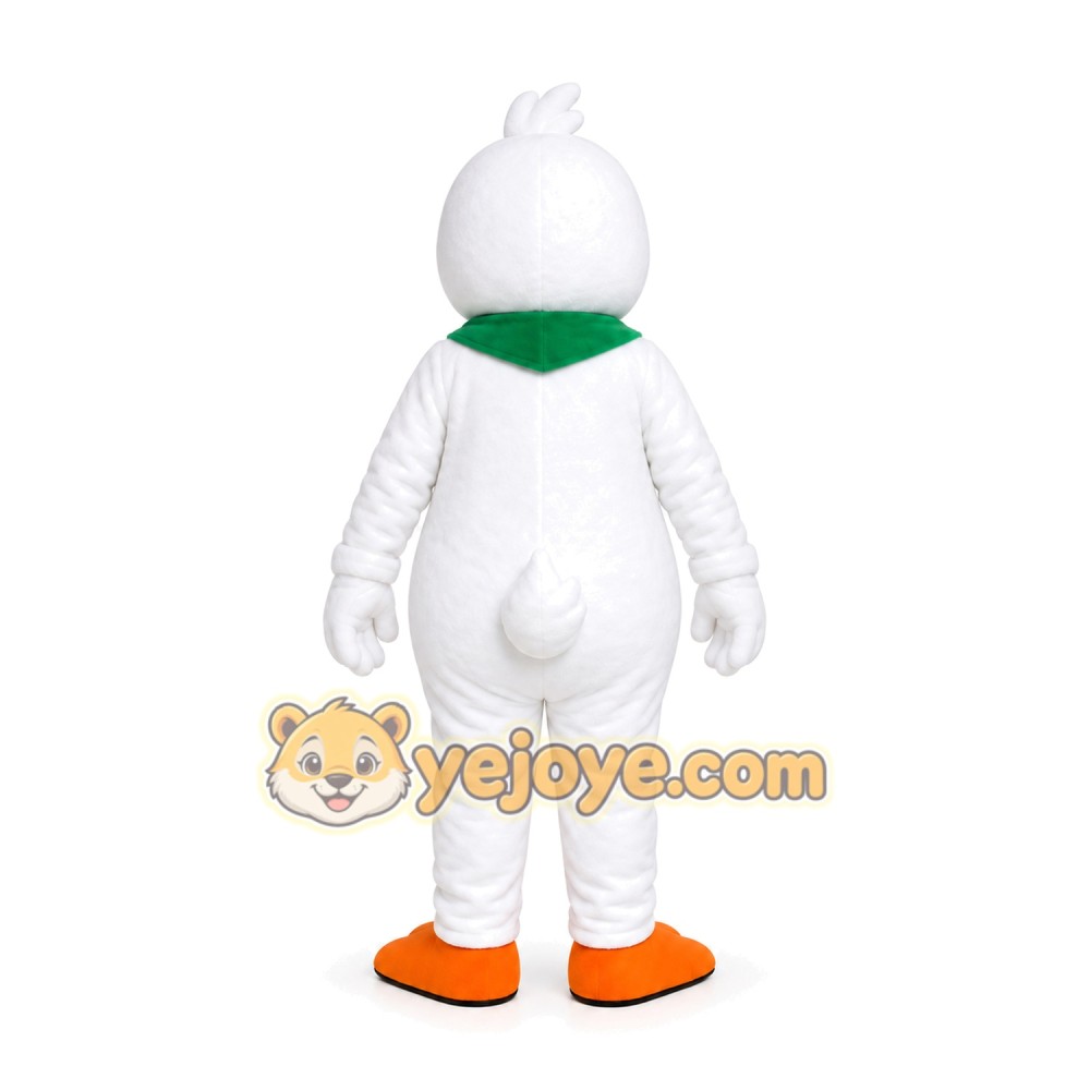 White Duck Mascot Costume White Duck Mascot Costume