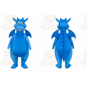 Blue Dragon Mascot Costume