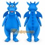 Blue Dragon Mascot Costume