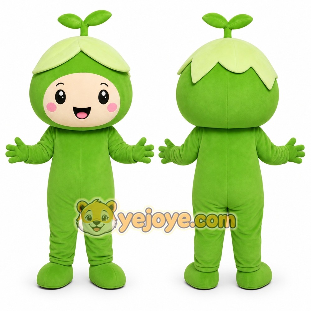 Green Fruit Girl Mascot Costume Green Fruit Girl Mascot Costume