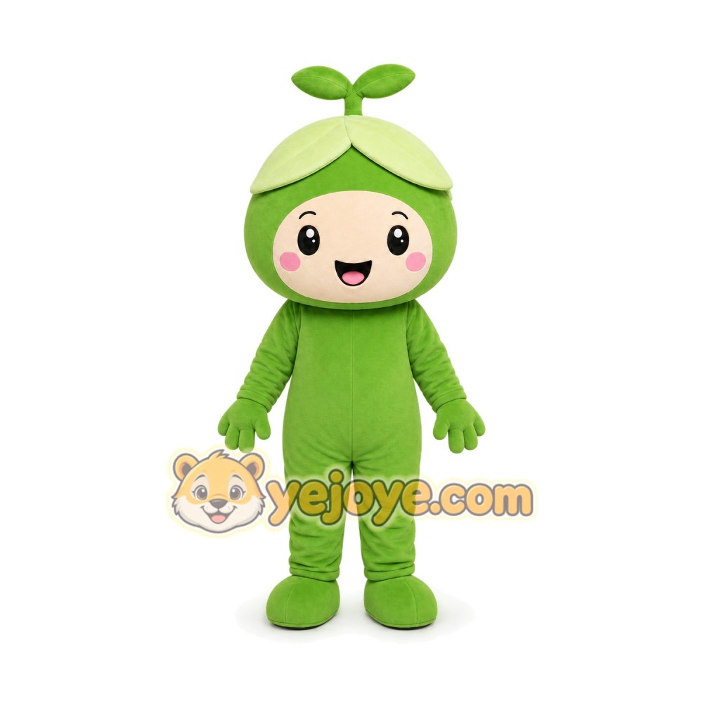 Green Fruit Girl Mascot Costume Green Fruit Girl Mascot Costume