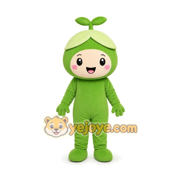 Green Fruit Girl Mascot Costume