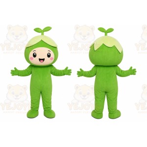 Green Fruit Girl Mascot Costume