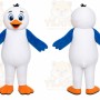 White Penguin Mascot Costume