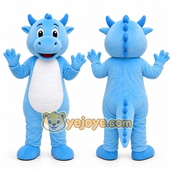 Blue Dragon Mascot Costume
