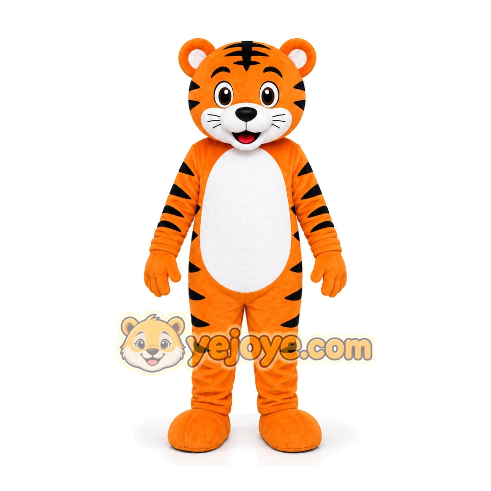 Orange Tiger Mascot Costume