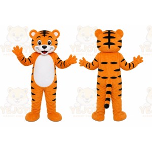 Orange Tiger Mascot Costume
