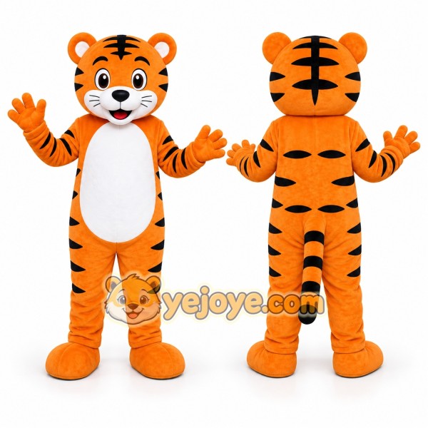 Orange Tiger Mascot Costume