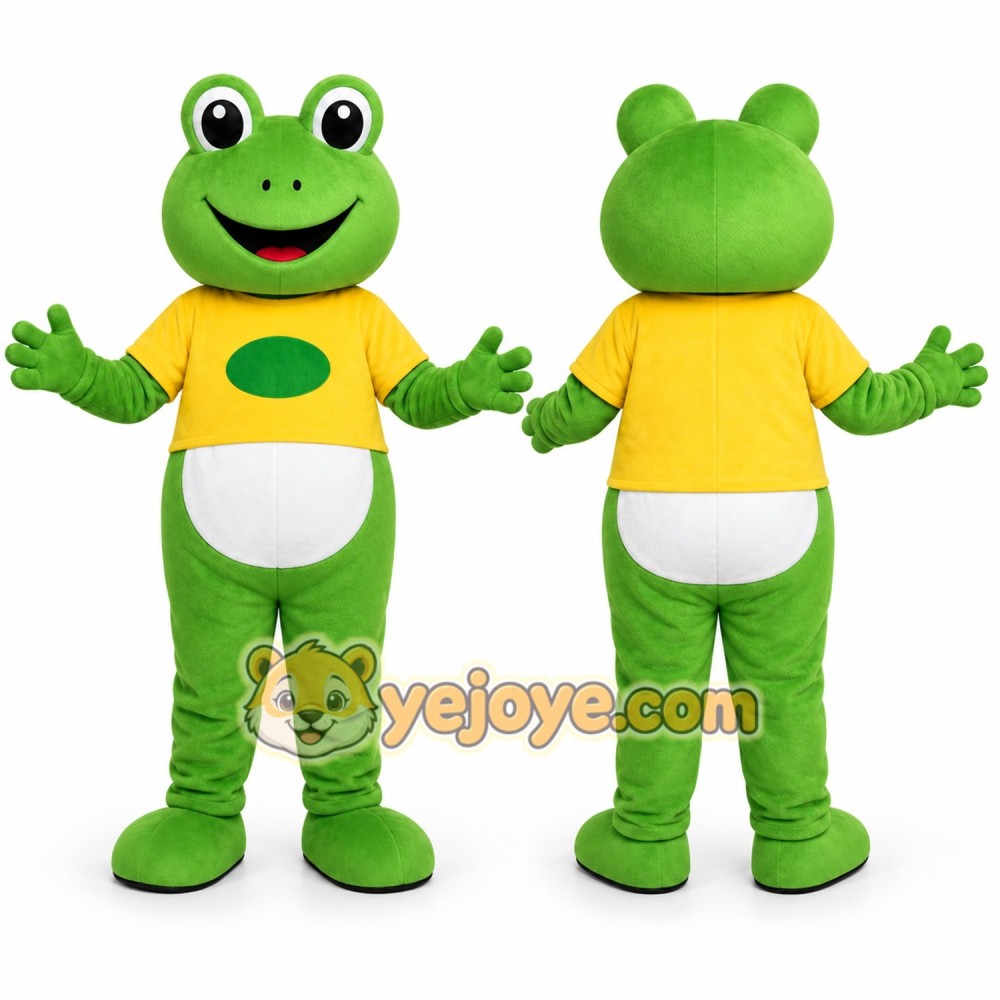 Green Frog Mascot Costume Green Frog Mascot Costume