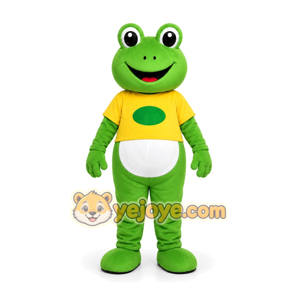 Green Frog Mascot Costume Green Frog Mascot Costume