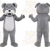 Gray Dog Mascot Costume